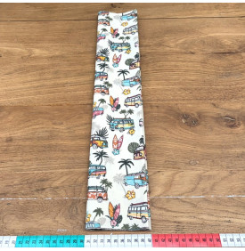 Tissu Coton Enduit / Van Vintage & Esprit Bohème - Surf Kaki