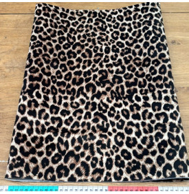 Tissu Velours Imprimé / Motif Léopard – Savannah Noir & Camel | 29.90 /M