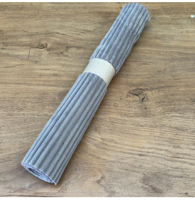 Tissu Velours Côtelé / Larges Côtes 10 mm – Taupe | 13,60 €/M