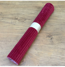 Tissu Velours Côtelé / Larges Côtes 10 mm – Lie de Vin | 13,60 €/M