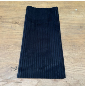 Tissu Velours Côtelé / Larges Côtes 10 mm – Noir | 13,60 €/M