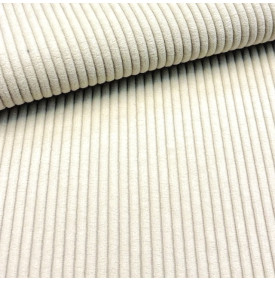 Tissu Velours Côtelé / Écru – Côtes 5 mm | 13,90 €/M