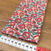 Tissu Coton Enduit / Motif Fleurs Indiennes – Gange Écru & Rouge | 14.90 €/M