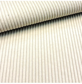 Tissu Velours Côtelé Huggy 5 mm / Écru | 13,90 €/M