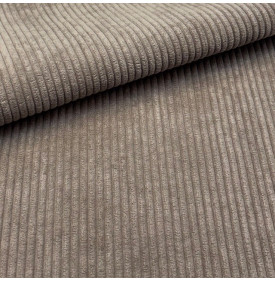 Tissu Velours Côtelé Huggy 5 mm / Taupe | 13,90 €/M