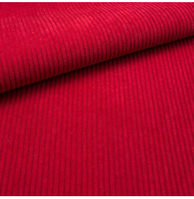 Tissu Velours Côtelé Huggy 5 mm / Tomate | 13,90 €/M