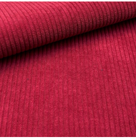 Tissu Velours Côtelé Huggy 5 mm / Lie de Vin | 12,90 €/M