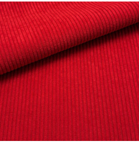 Tissu Velours Côtelé "Huggy" 5 mm / Homard | 12,90 €/M