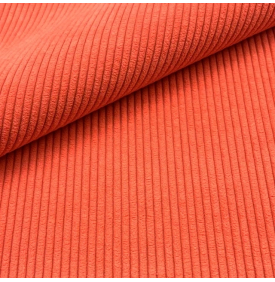 Tissu Velours Côtelé Huggy 5 mm / Orange Spicy | 13,90 €/M