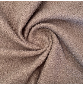 Tissu Bouclette Uni  / Taupe - 310 g/m² | 12,90 €/M