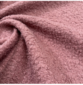 Tissu Bouclette Uni / Rose – 310 g/m² | 12,90 €/M