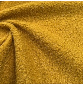 Tissu Bouclette Uni / Ocre – 310 g/m² | 12,90 €/M