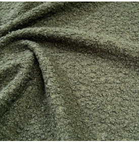 Tissu Bouclette Uni / Kaki – 310 g/m² | 12,90 €/M