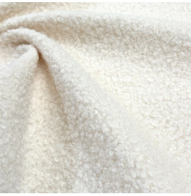 Tissu Bouclette Uni / Écru – 320 g/m² | 12.90 €/M