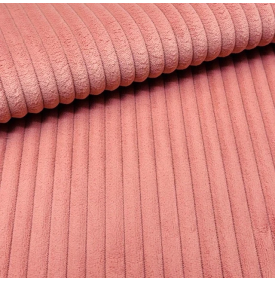 Velours Côtelé "Futé" - Larges Côtes 10 mm – Bois de Rose | 12.90 €/M