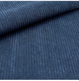 Tissu Velours Côtelé Huggy 5 mm / Marine | 13,50 €/M