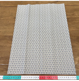 Tissu Coton Enduit / Motif Géométrique – Riad Taupe | 14.90 €/M