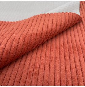 Velours Côtelé "Futé" - Larges Côtes 10 mm – Terracotta | 13.50 €/M