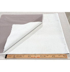 Velours Côtelé "Futé" - Larges Côtes 10 mm – Écru | 13.90 €/M