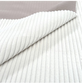 Velours Côtelé "Futé" - Larges Côtes 10 mm – Écru | 13.50 €/M