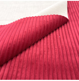 Velours Côtelé "Futé" - Larges Côtes 10 mm – Lie de Vin | 13.50 €/M
