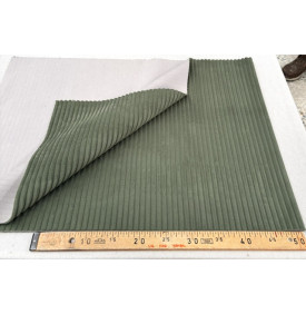 Velours Côtelé "Futé" - Larges Côtes 10 mm – Kaki | 13.50 €/M