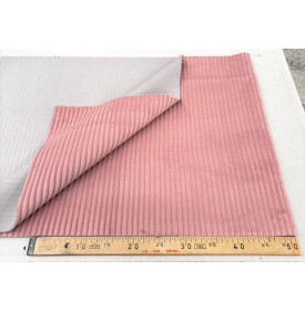 Velours Côtelé "Futé" - Larges Côtes 10 mm – Bois de Rose | 13.50 €/M