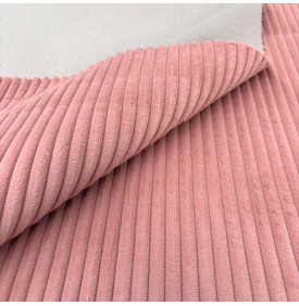 Velours Côtelé "Futé" - Larges Côtes 10 mm – Bois de Rose | 13.50 €/M