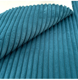 Velours Côtelé "Futé" Larges Côtes 10 mm – Canard | 13.50 €/M