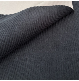 Velours Côtelé "Huggy" 5 mm / Noir | 13.90 €/M