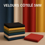 Tissu Velours Côtelé 5 mm – Coupon ou Au Mètres | Tissus LM