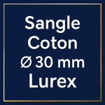 Sangle Coton 30 mm avec Lurex – Éclat Élégant pour Sacs et Accessoires