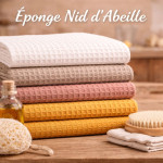 Tissu éponge nid d'abeille