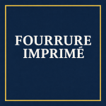 Fourrure imprimé – Tissu fourrure synthétique en coupon