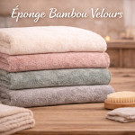 Tissu éponge bambou velours